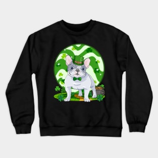 French Bulldog Dog St Patricks Day Irish Leprechaun Crewneck Sweatshirt